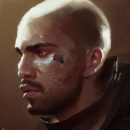 Image similar to ednaldo pereira gigachad, ultra realistic face, by greg rutkowski