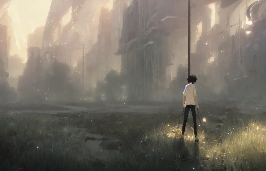 Image similar to makoto shinkai concept art of the bone waste dimension, key visual, ambient lighting, highly detailed, digital painting, artstation, concept art, sharp focus, by makoto shinkai and akihiko yoshida and hidari and wlop and greg rutkowski