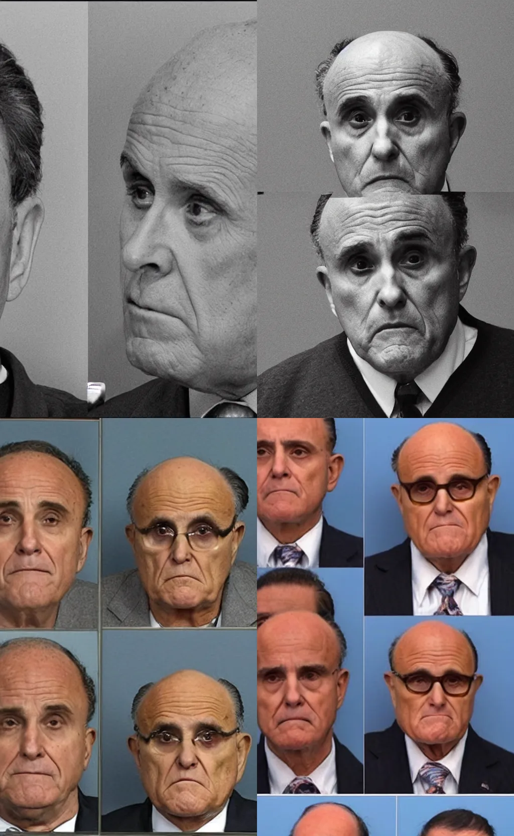 Prompt: rudy giuliani meth mugshots progressively worse