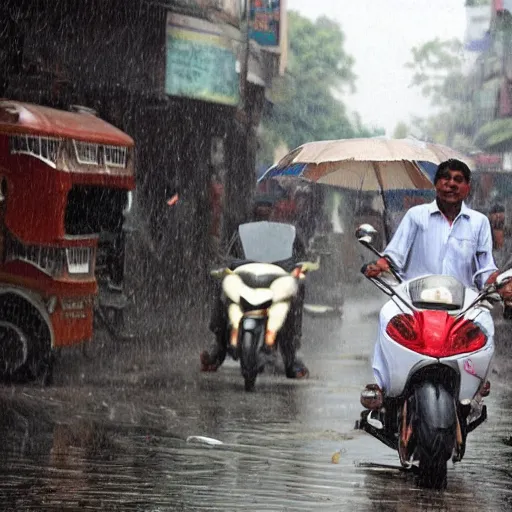 Image similar to Indian streets during rainy season