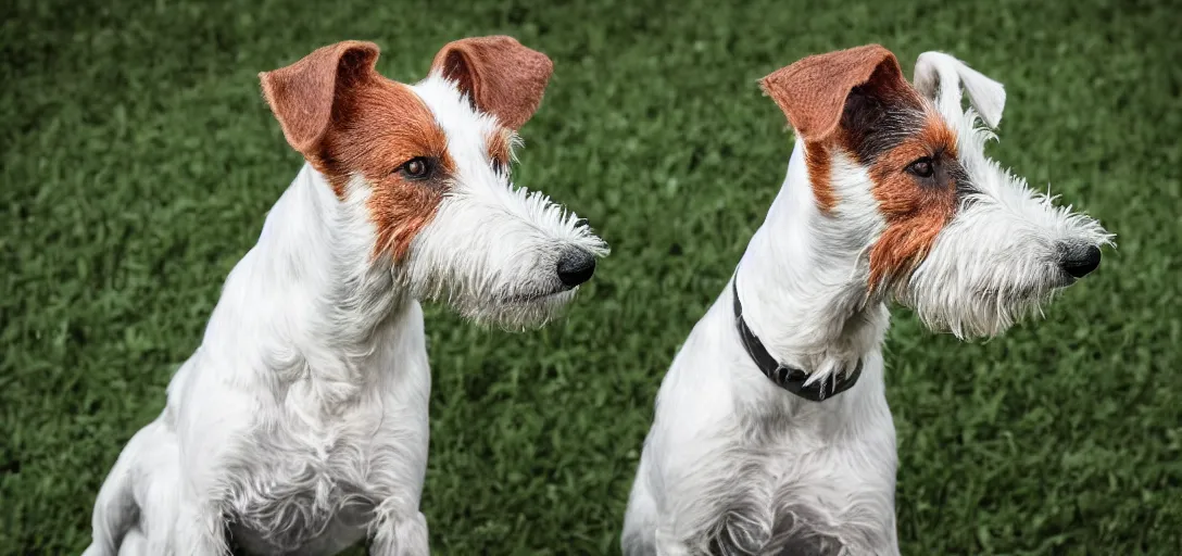 Image similar to portrait of an old fox terrier, award winning photograph