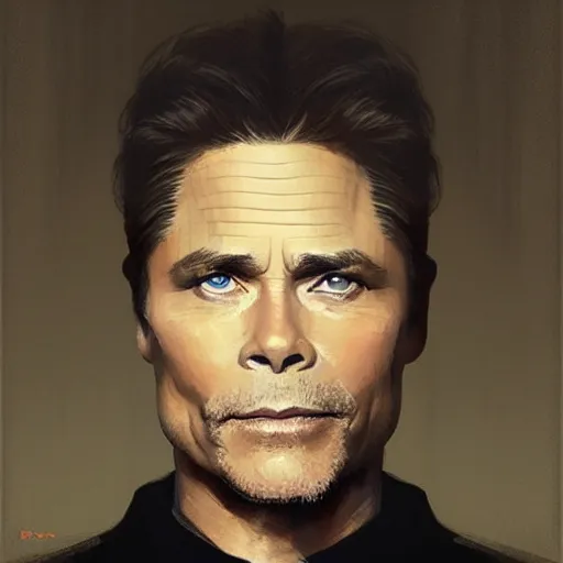 Image similar to rob lowe by ruan jia, portrait