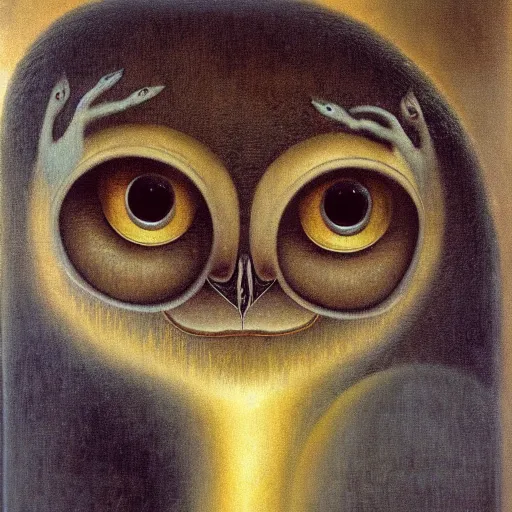 Image similar to tarsier by remedios varo