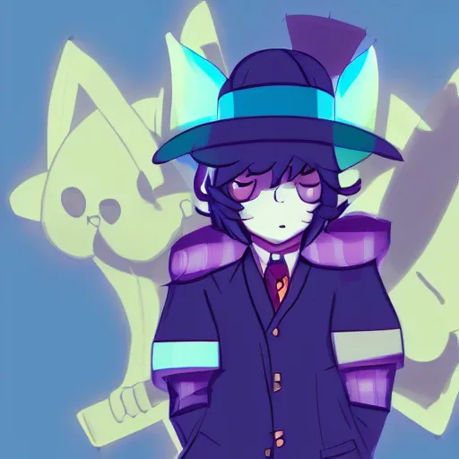 Image similar to niko oneshot as a president, digital art #OneshotGame