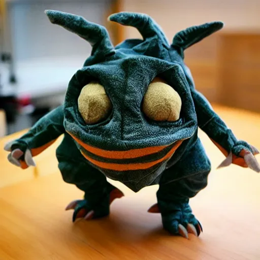 Image similar to “ tarrasque, chibi stuffed animal ”