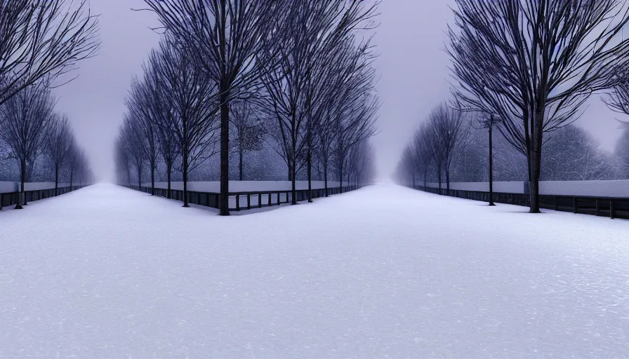 Prompt: Model Runway Walkway Catwalk inside Snowy Blizzard Winter Landscape, Wallpaper, Artstation, Trending on Artstation, Hyperrealistic, Hyperdetailed, Unreal Engine 5, UE5, Concept Art, Octane, Redshift, 8k