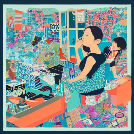 Image similar to Everything Everywhere All At Once in the style of Naomi Okubo, serious, dramatic