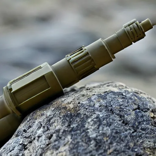 Image similar to 5. 5 6 nato cartridge sitting on a rock