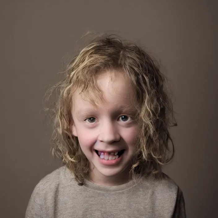 Image similar to studio portrait of very ugly child