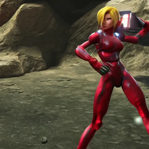 Image similar to samus aran, unreal engine 5