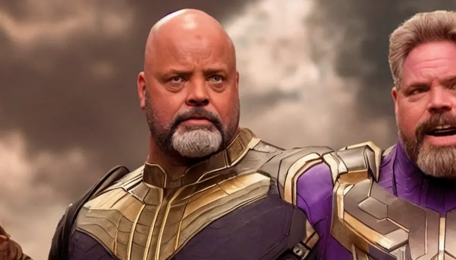 Image similar to uncle Phil as thanos