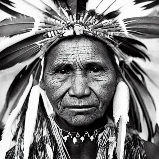 Prompt: indigenous people portraits
