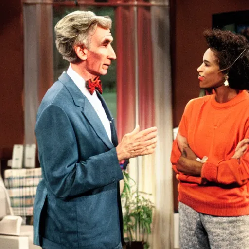 Prompt: bill nye's appearance on the cosby show