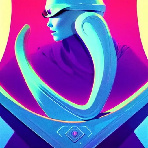 Image similar to 🧕🏽🛸, 8 0 s art deco, artstation, moebius + artgerm, hd,