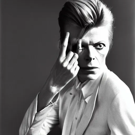 Prompt: portrait of David Bowie by Cecil Beaton