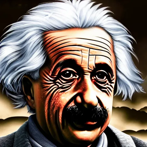 Prompt: Albert Einstein in red dead 2 redemption 4k detail