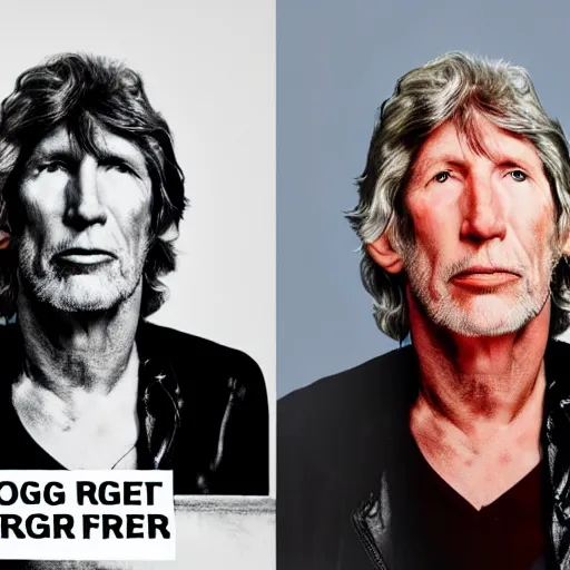 Image similar to Roger Waters looking shocked with the top text Roger and the bottom text Marbles, r/pinkfloydcirclejerk meme, Realistic, HDR, Clear Image, dynamic lighting