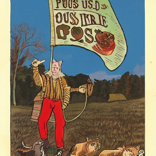 Image similar to puss - in - boots, folklore illustration