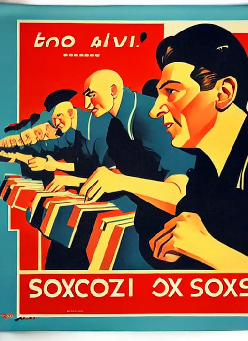 Prompt: soviet propaganda poster of phrase'avoid all boxes ', socialist realism. by alexander zelensky, viktor deni, havrylo pustoviyt