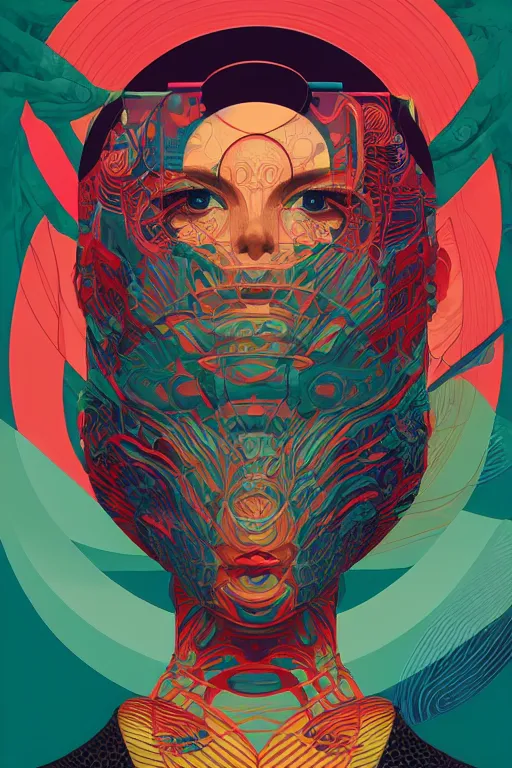 Image similar to portrait of godel's consistency of the axiom of choice, by tristan eaton, victo ngai, peter mohrbacher, artgerm,