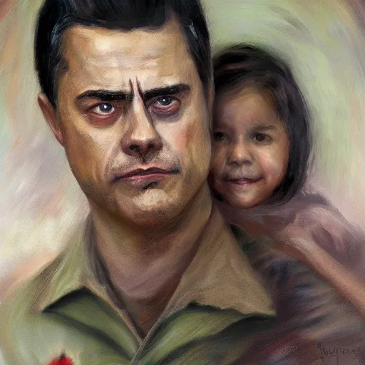 Prompt: Peña Nieto Doom Slayer Portrait by Alyssa Monks