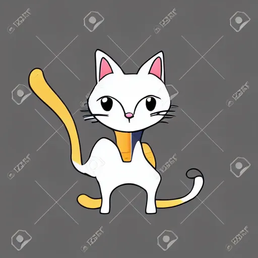 Image similar to Cartoon cat. in simple cute style, isolated vector illustration. 1174824467