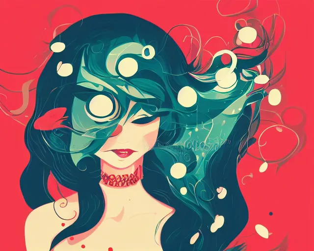 Image similar to the joy of life, a simple vector based illustration, by ross tran