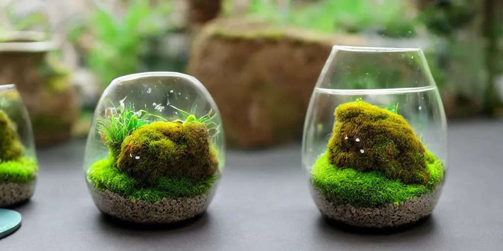 Landscape! The glass bowl is old and thin, moss on coco peat, mossy sticks  from a forest nearby!! : r/terrariums