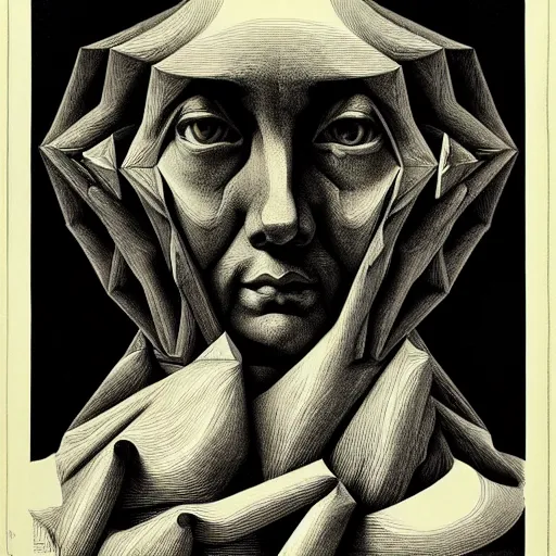 Image similar to lithography on paper secret artifact conceptual figurative post - morden monumental dynamic portrait by goya and escher and hogarth, illusion surreal art, highly conceptual figurative art, intricate detailed illustration, controversial poster art, polish poster art, geometrical drawings, no blur