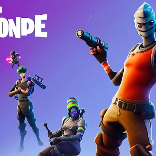 Image similar to fortnite in live action