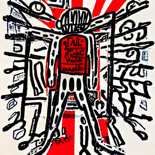 Image similar to jack the ripper, symmetrical, by andy warhol, tyler edlin, yoshitaka amano, liu wei, anselm kiefer, keith harring