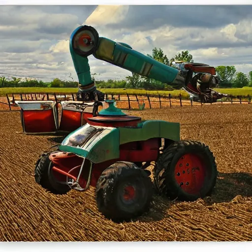 Image similar to robot machinary working a farm by david jefferis