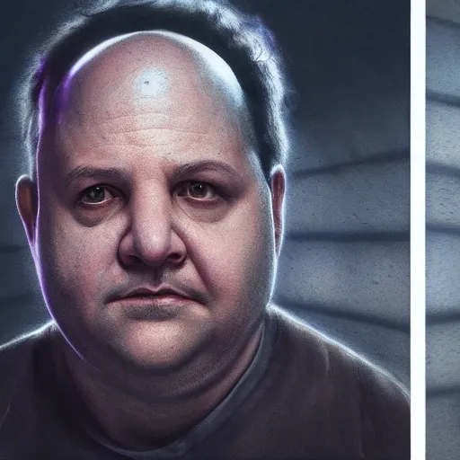 Prompt: hyperrealistic mixed media image of jason alexander skulking through a dark neighborhood with a flashlight, stunning 3 d render inspired art by istvan sandorfi and greg rutkowski, perfect facial symmetry, realistic, highly detailed attributes and atmosphere, dim volumetric cinematic lighting, 8 k octane extremely hyper - detailed render, post - processing, masterpiece,