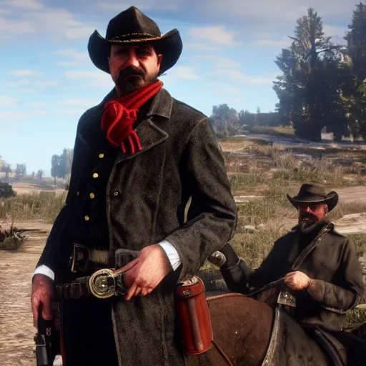 Image similar to Igor Ghirkin Strelkov in Red Dead Redemption 2