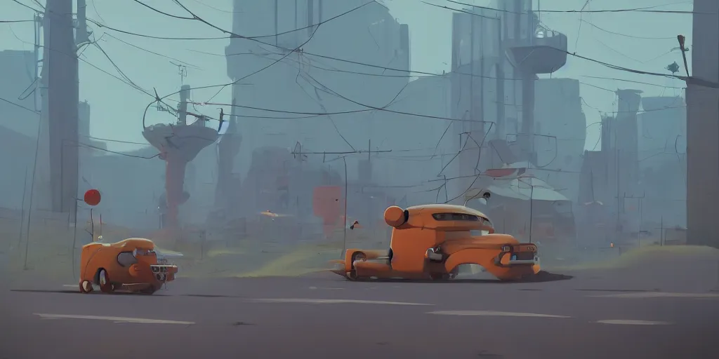 Image similar to April 1970 by Goro Fujita and Simon Stalenhag , 8k, trending on artstation, hyper detailed, cinematic