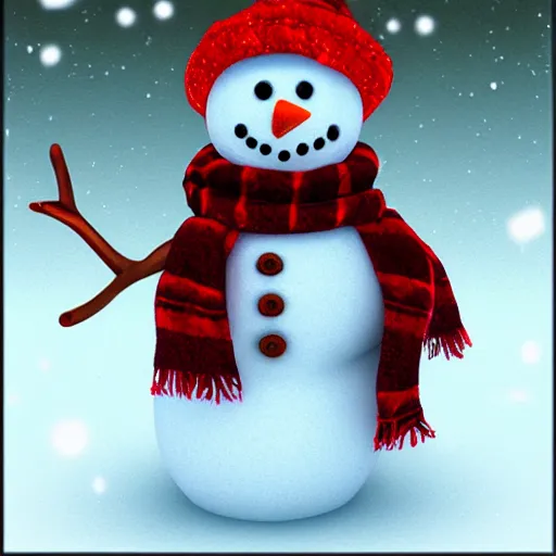 Image similar to bony snowman, photorealistic