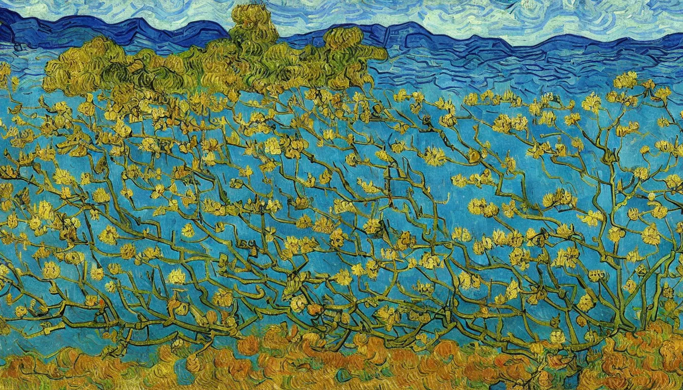 Image similar to costa rica by van gogh