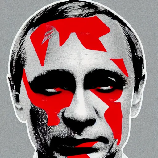 Prompt: Vladimir Putin in the style of Shepard Fairey, ultraHD, photo realistic