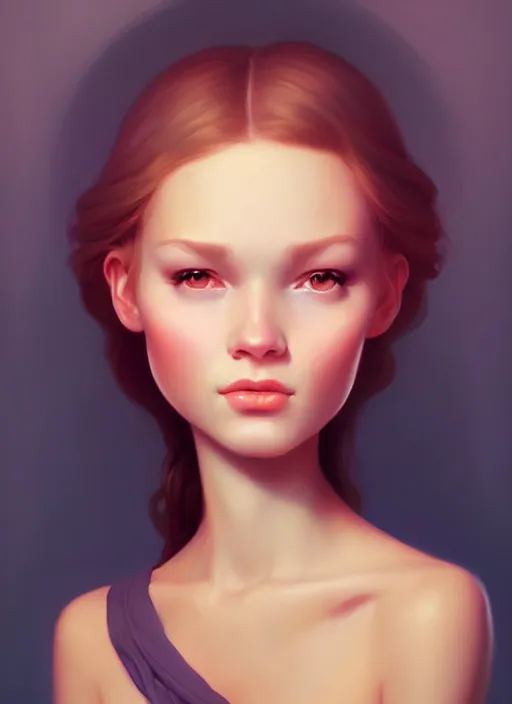 Image similar to a portrait of a pretty young lady by daniela uhlig