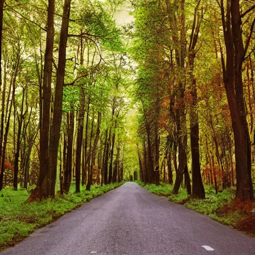 Image similar to streets of a forest