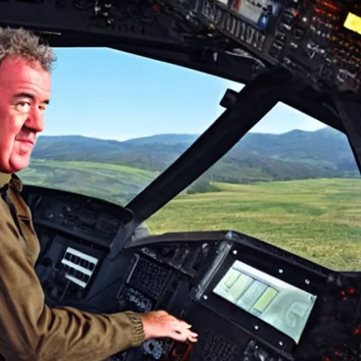 Image similar to Jeremy Clarkson Steering a plane