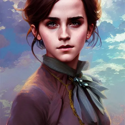 Image similar to ultra realistic illustration, emma watson anime, intricate, elegant, highly detailed, digital painting, artstation, concept art, smooth, sharp focus, illustration, art by artgerm and greg rutkowski and alphonse mucha and wlop