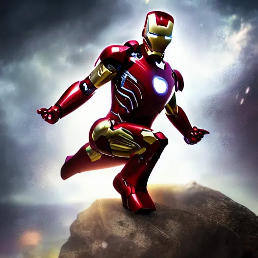 Image similar to photoshop artwork of iron man