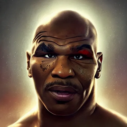 Prompt: beautiful portrait photo of mike tyson in a war with scarlett johansson and her cheddar cheese, 85mm, attractive features, details, sharp focus, illustration, by Jordan Grimmer and greg rutkowski, Trending artstation, pixiv, digital Art