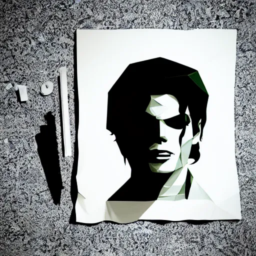 Prompt: Screenprint of a Resident Evil 1 game still (1999) low poly 3D model of Michael jackson