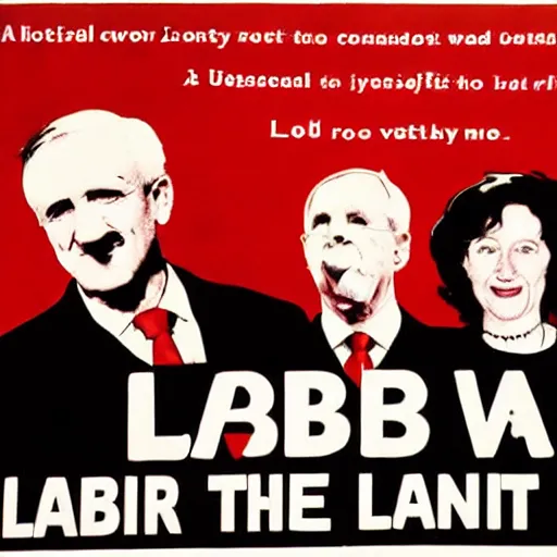 Prompt: Join the labour party! taxes! social democracy! social movement! Labour party leaders poster. This poster inspires me. Beautiful corporate artwork. Corporate colors. Logos. Block text. Labour party. Vote! Vote! Vote! Political party poster.