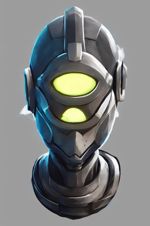 Image similar to epic mask helmet robot ninja portrait stylized as fornite style game design fanart by concept artist gervasio canda, behance hd by jesper ejsing, by rhads, makoto shinkai and lois van baarle, ilya kuvshinov, rossdraws global illumination radiating a glowing aura global illumination ray tracing hdr render in unreal engine 5