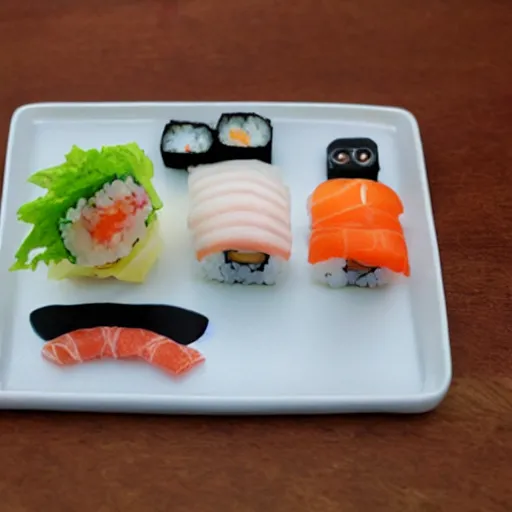 Image similar to mobile phone made of sushi