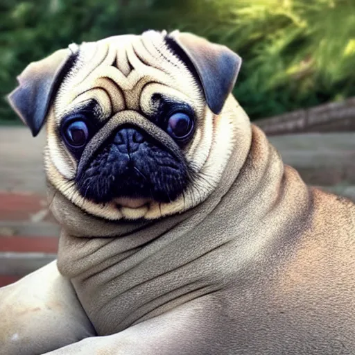 Image similar to “Pug mixed with a seal”