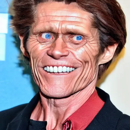 Image similar to willem dafoe as a woman